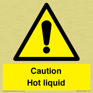 Caution Hot liquid